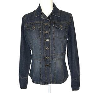 Vintage High Sierra Y2K Fitted Denim Jacket Women’s S Blue